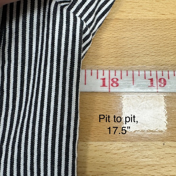 Banana Republic Factory Seersucker Striped Blazer Jacket size 4 Navy and White - Picture 9 of 14